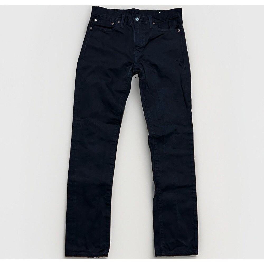 Levis 511 Jeans Mens 32x34 Black Slim Fit Dark Wash White Oak Cone Denim USA